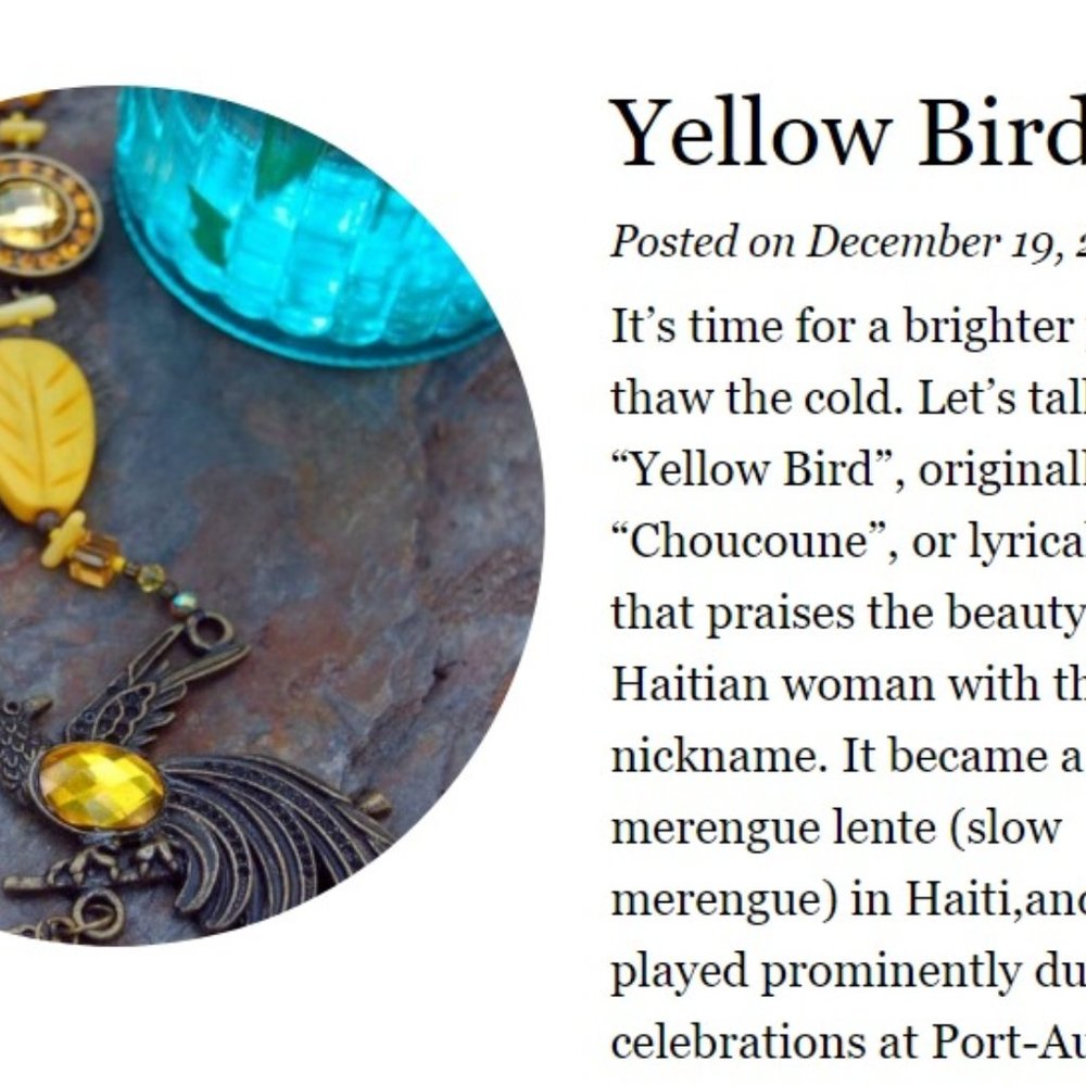 Yellow Bird :: From the McGlamorous Blog and Handmade Necklace